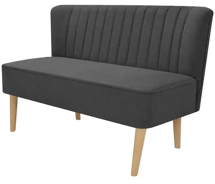 Romantyczna sofa Lernes - grafitowa