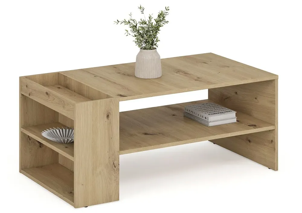 Prostokątna ława dąb artisan - Nespirja